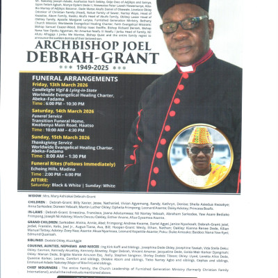 ARCHBISHOP JOEL DEBRAH-GRANT