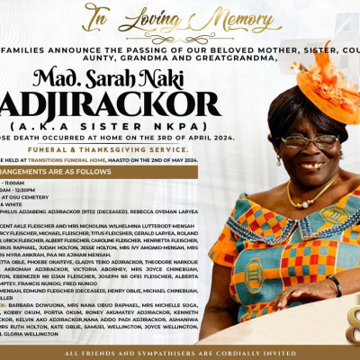 Sarah Naki Adjirackor